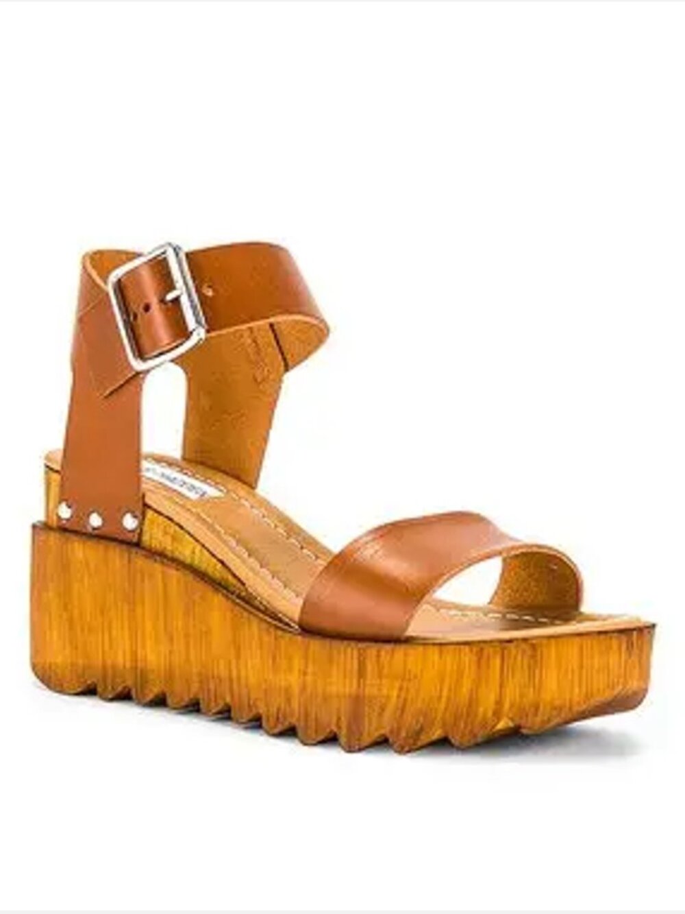 Steve Madden Keir Cognac Wedge Heel Sandals Women US EU 40 / US 9.5